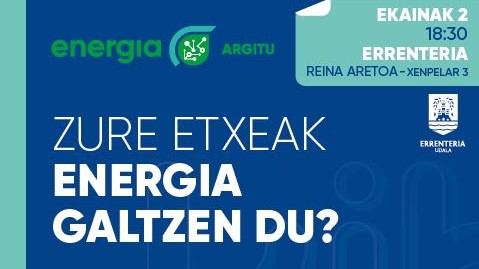 La campaña «Energía Argitu Kit» llega a Errenteria, una oportunidad para realizar un diagnóstico energético del hogar
