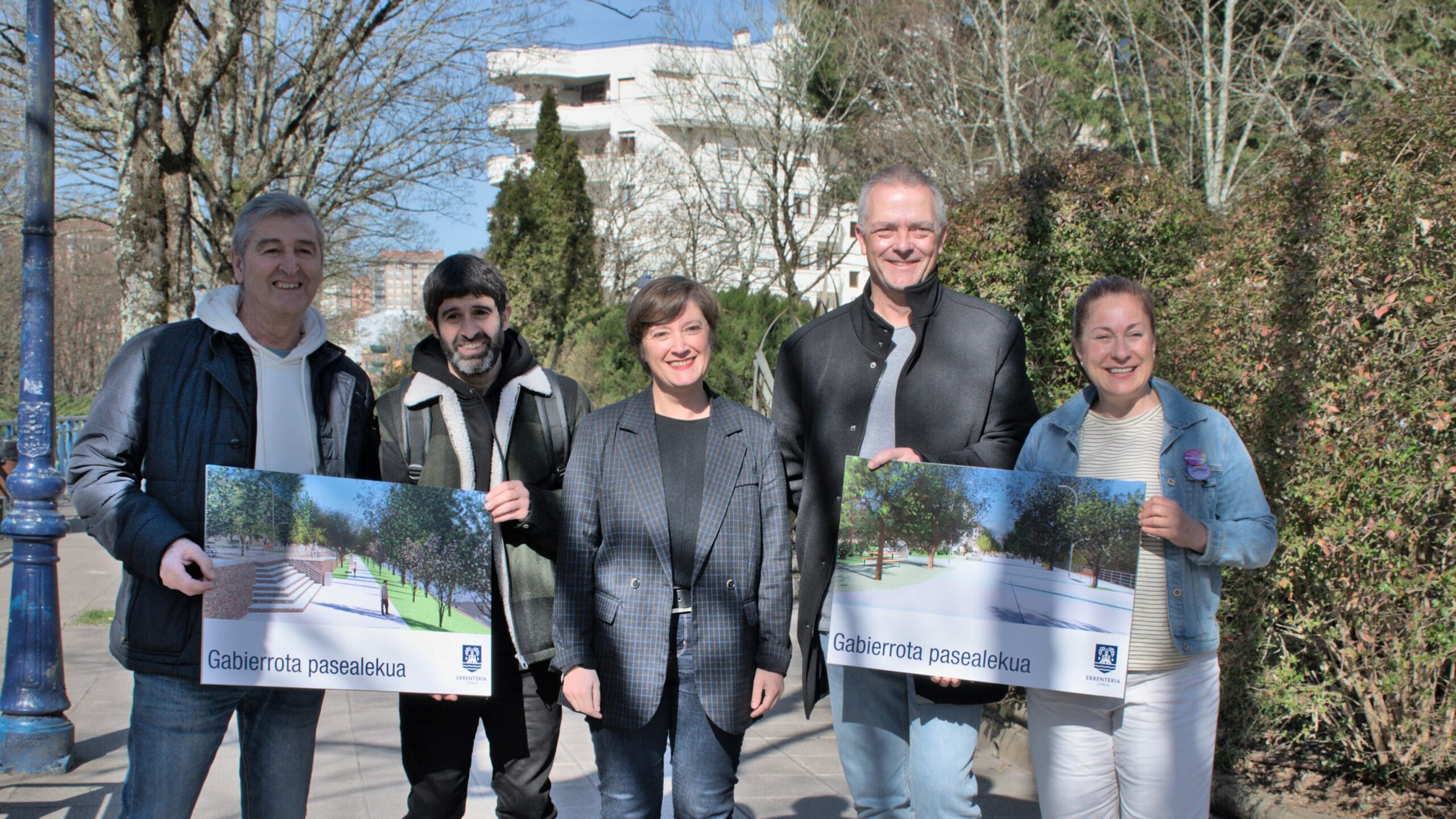 El Ayuntamiento de Errenteria presenta la propuesta para mejorar el paseo de Gabierrota