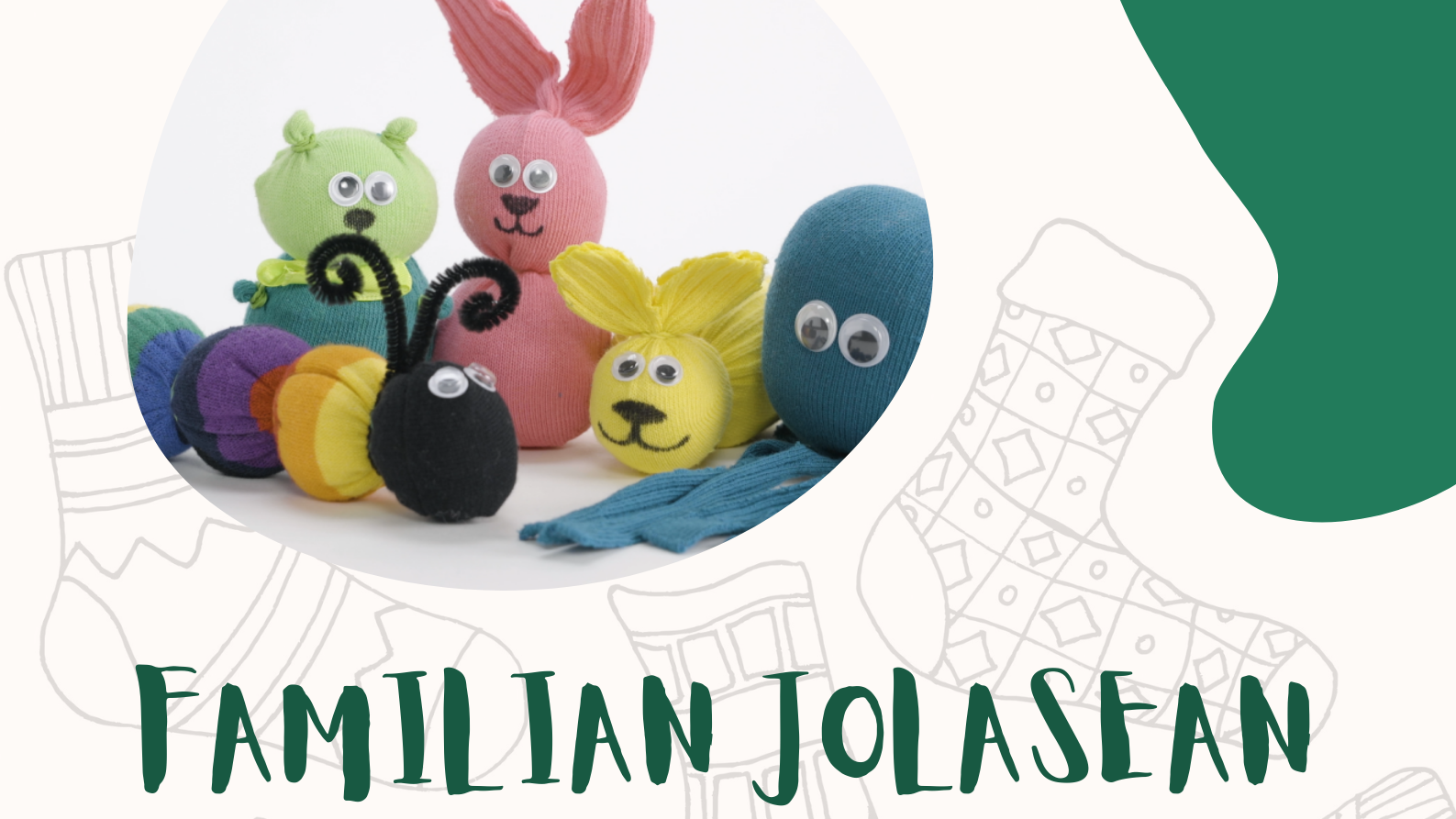 Este sábado habrá un taller de peluches de calcetines dentro del programa Familian Jolasean