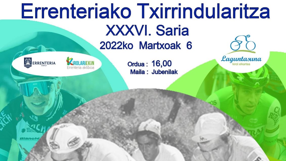 Este domingo tendrá lugar el ‘XXXVI Premio Ciclista Villa de Errenteria’ (incluye medidas sobre la circulación)